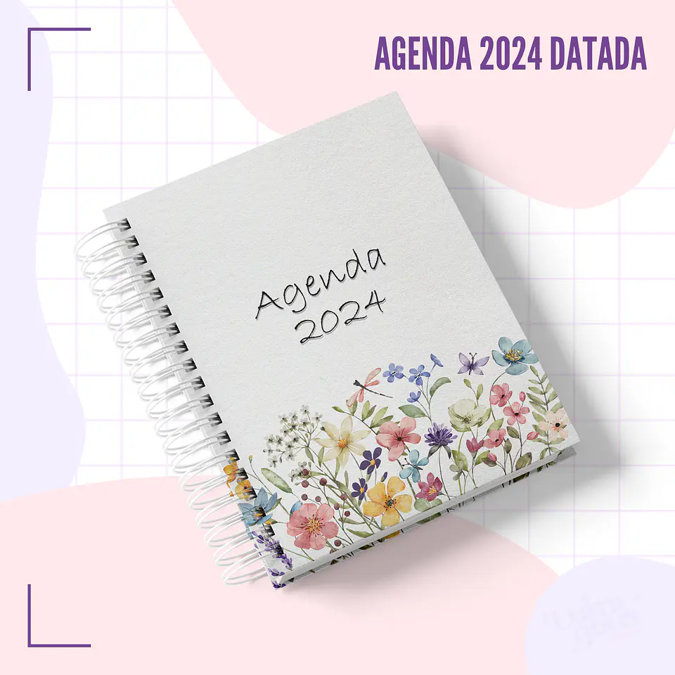 Arquivo Agenda Floral Datada 2024 Arquivo em Pdf  2
