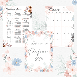 Arquivo Planner Agenda Professora 2024 Arquivo em Pdf