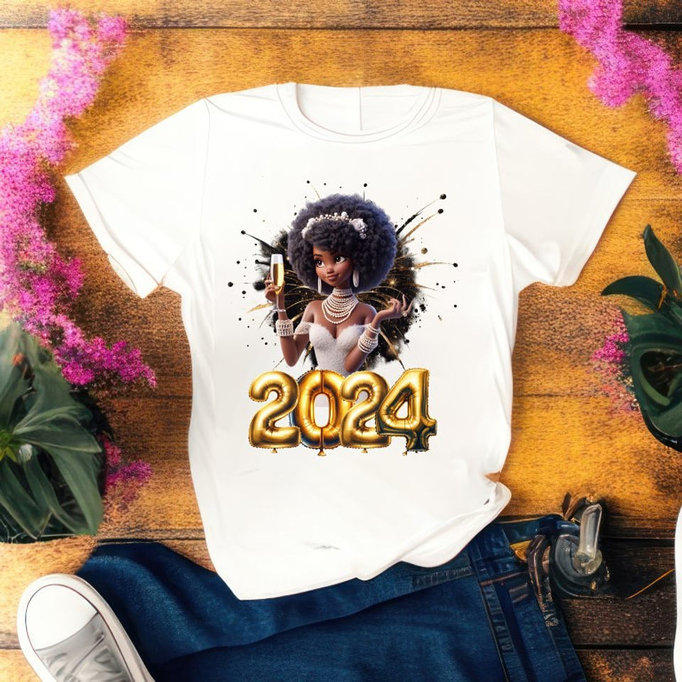 12 Artes para Camisa Mascotinhas Ano Novo 2024 Arquivo em Png 7