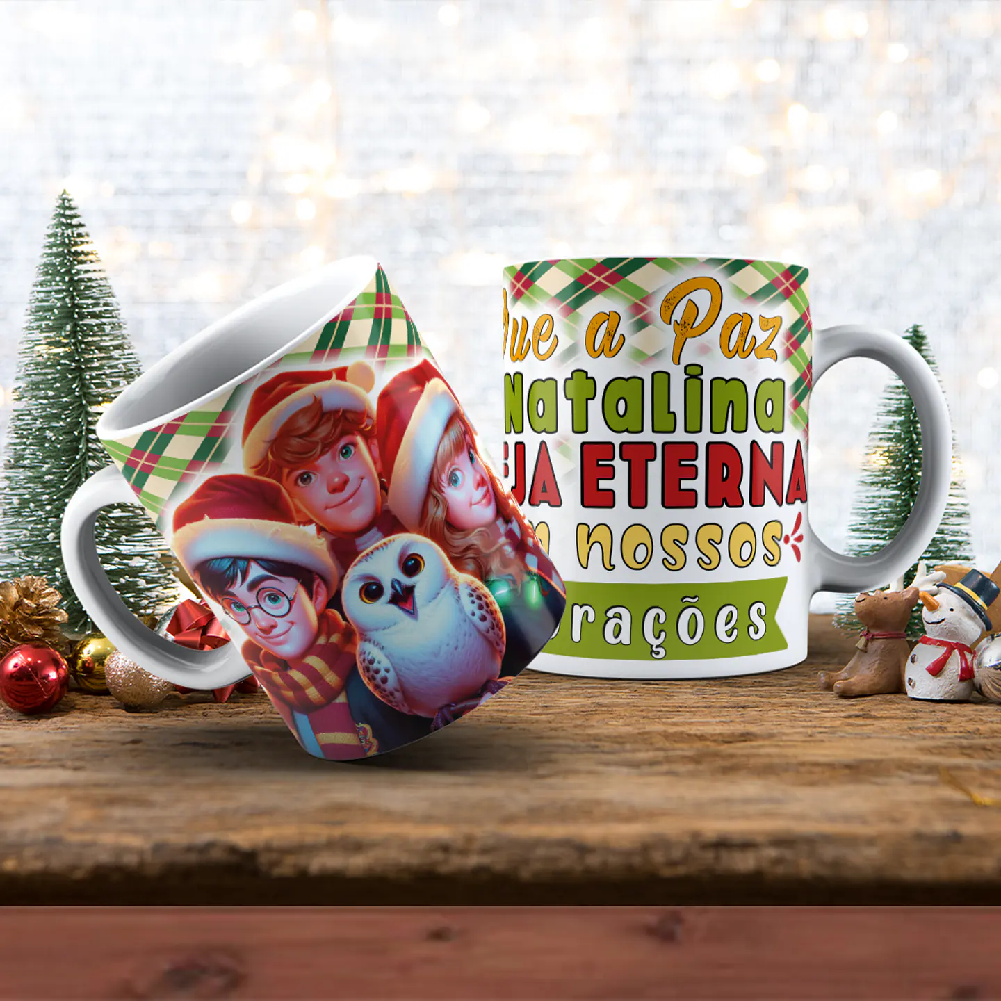 37 Artes para Caneca Natal Personagens Arquivo em Jpg 11