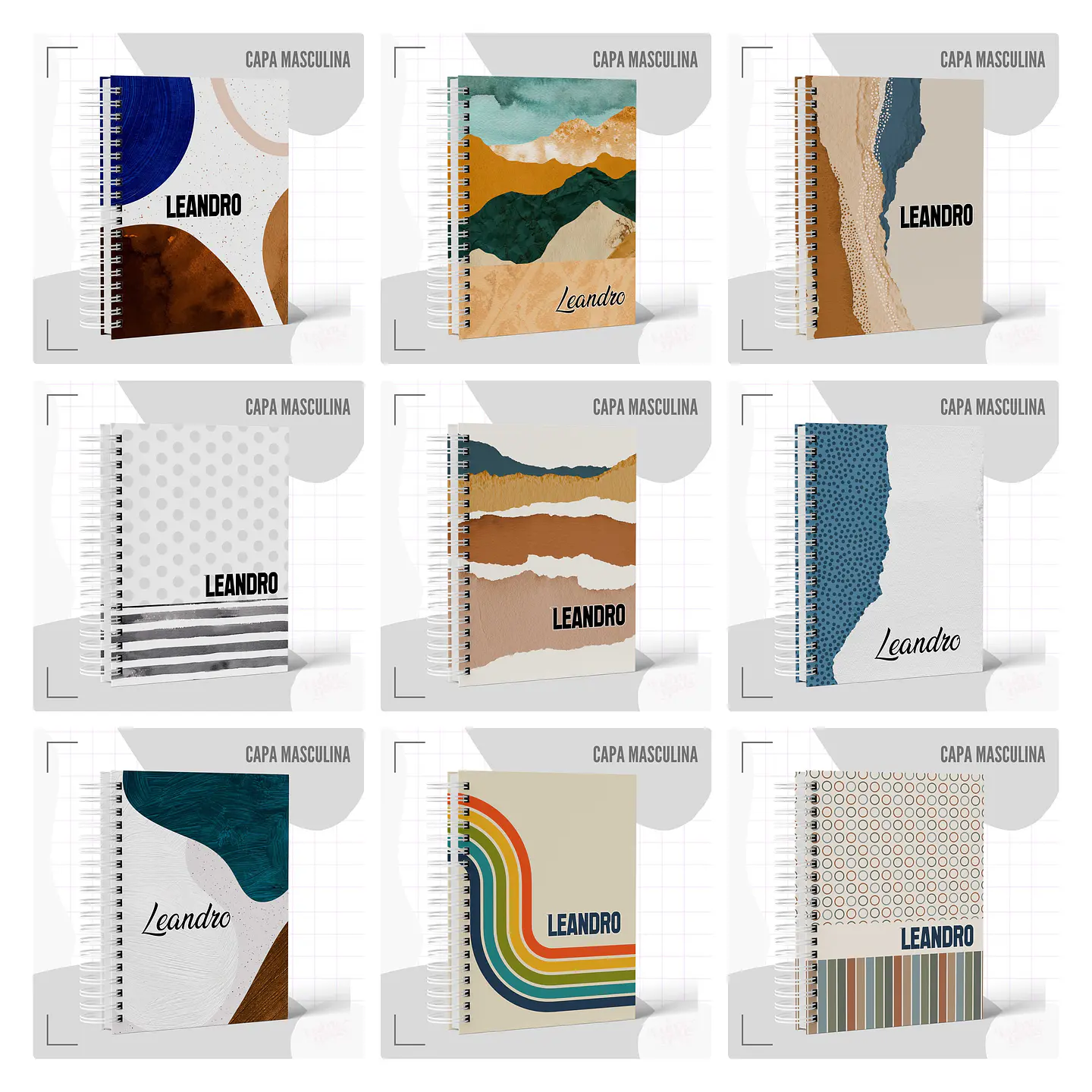 50 Artes para Capas Agendas 2024 Arquivo em Jpg 5