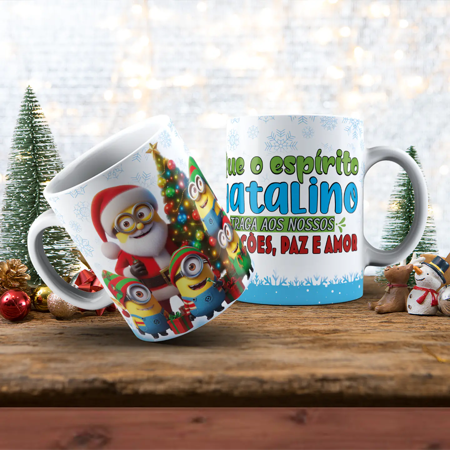 37 Artes para Caneca Natal Personagens Arquivo em Jpg 13