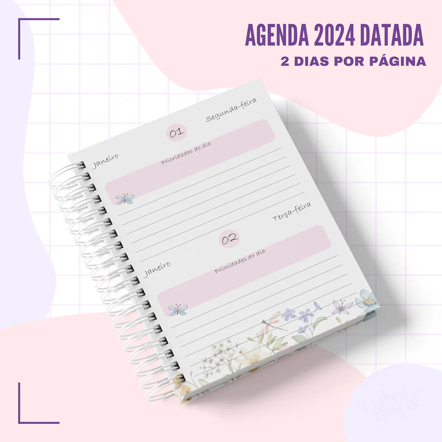 Arquivo Agenda Floral Datada 2024 Arquivo em Pdf  7
