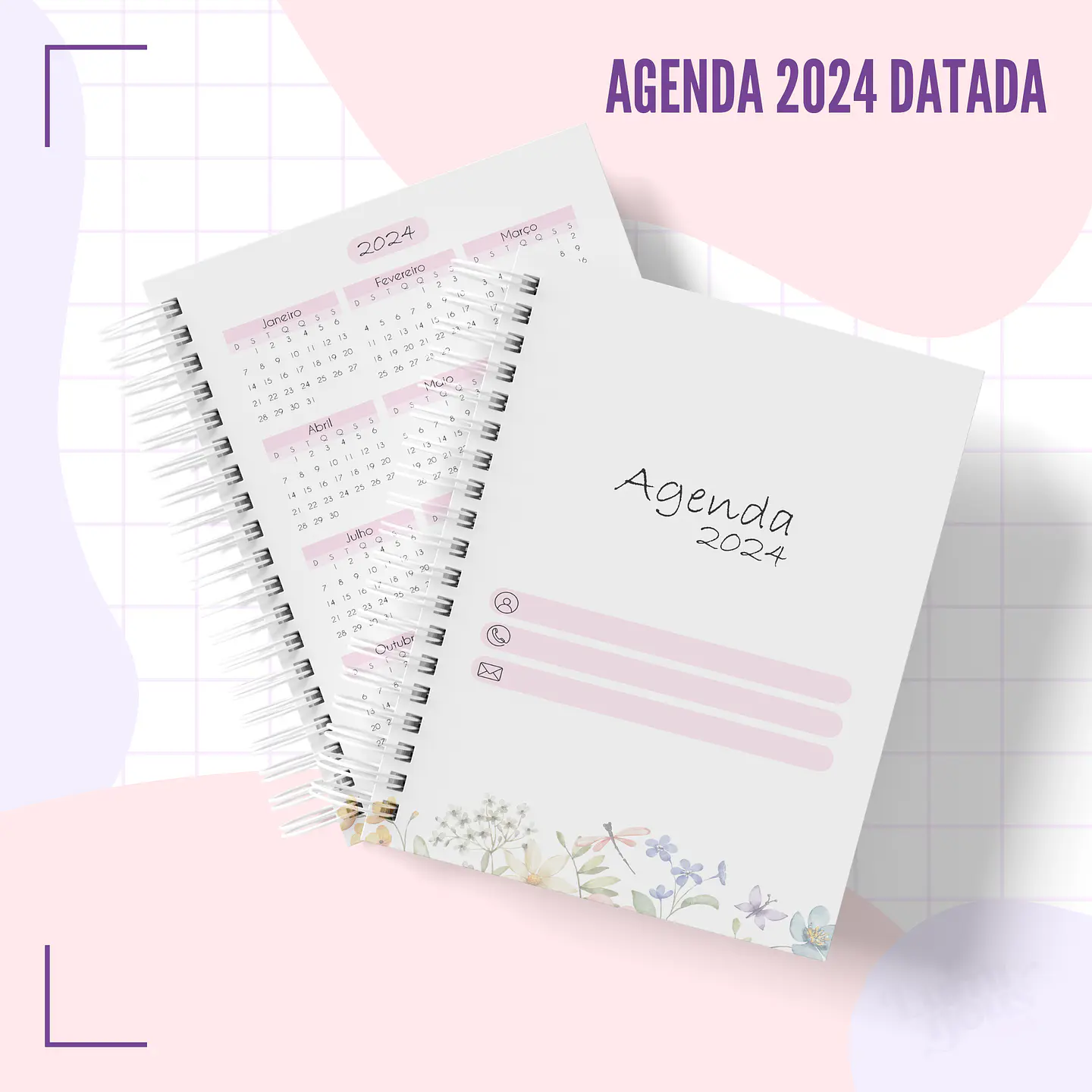 Arquivo Agenda Floral Datada 2024 Arquivo em Pdf  8
