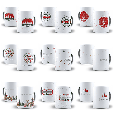 41 Artes para Caneca Natal Arquivo em Png 