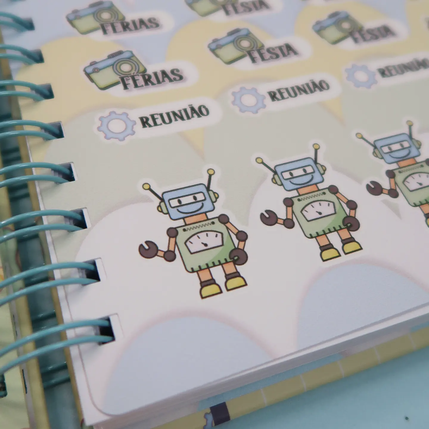 Arquivo Agenda Escolar Robô e Unicórnio 2024 Arquivo em Pdf 13