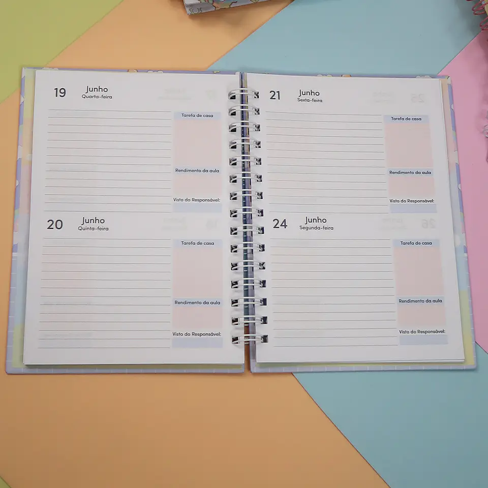 Arquivo Agenda Escolar Robô e Unicórnio 2024 Arquivo em Pdf 21