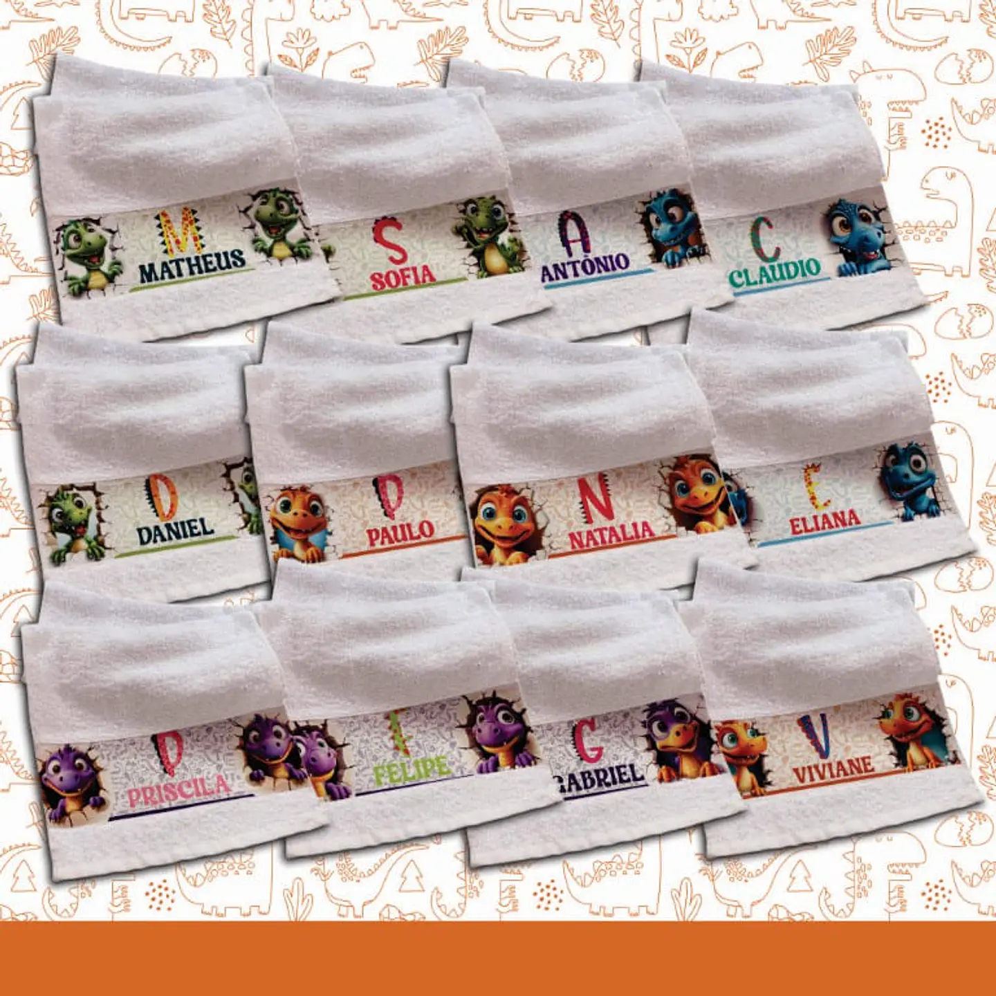 3 Artes para Caneca, Toalinha e Squezee Volta as aulas Dinossauro Arquivo Editavel   2