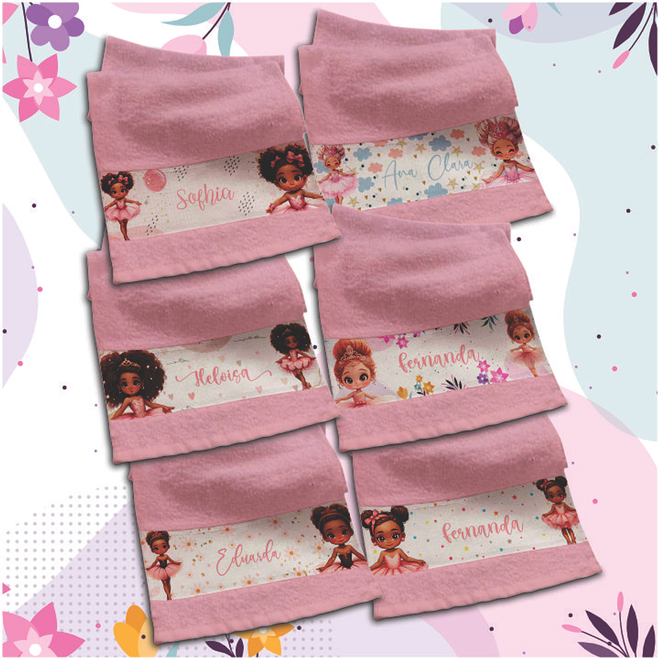 3 Artes para Caneca, Toalinha e Squezee Volta as aulas Bailarina Arquivo Editavel  3