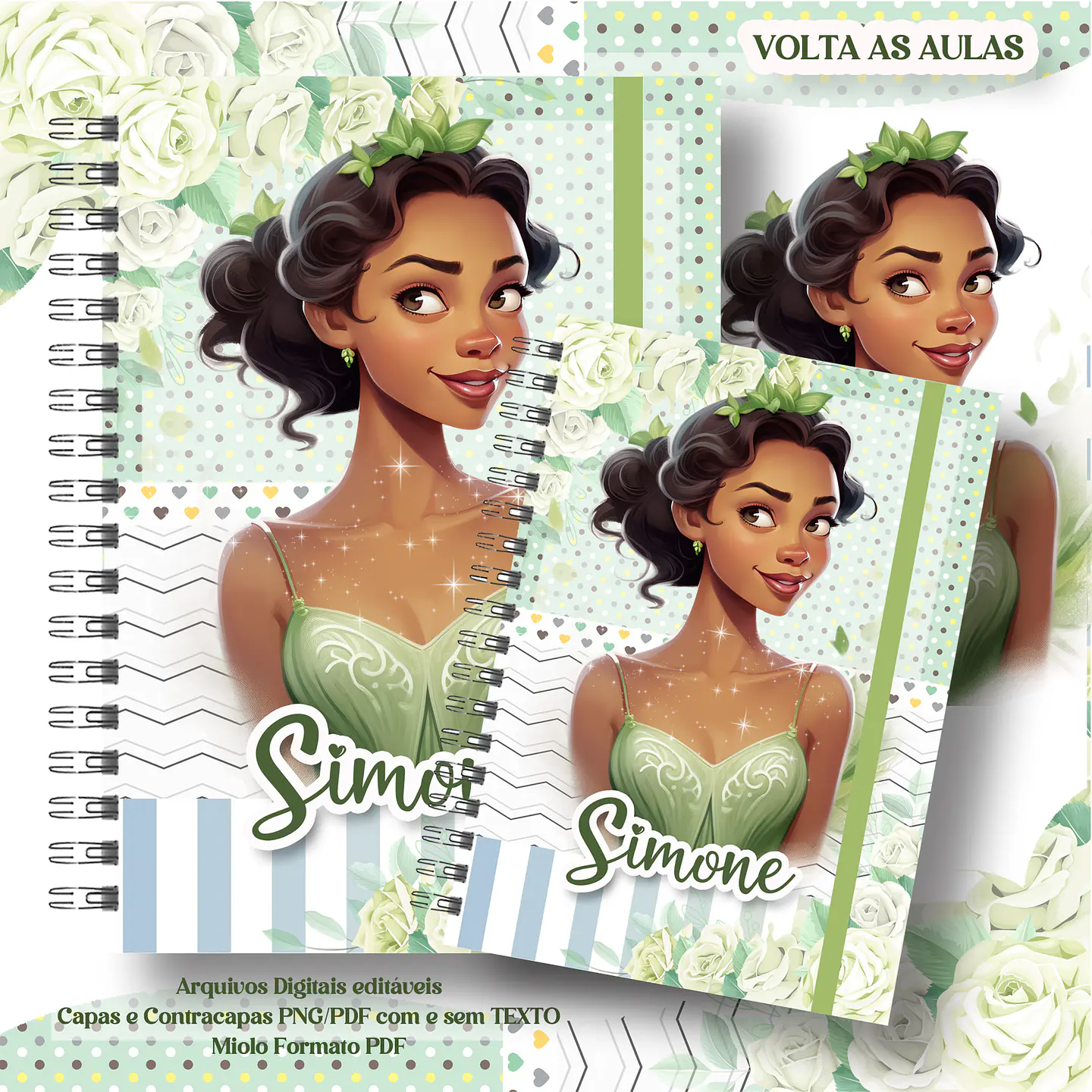 26 Artes para Cadernos Personagens Meninos e Meninas em Pdf 3