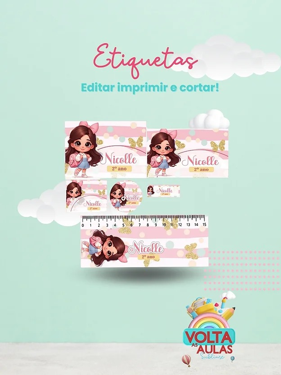 Arquivo Etiquetas Volta as Aulas em Pdf  4