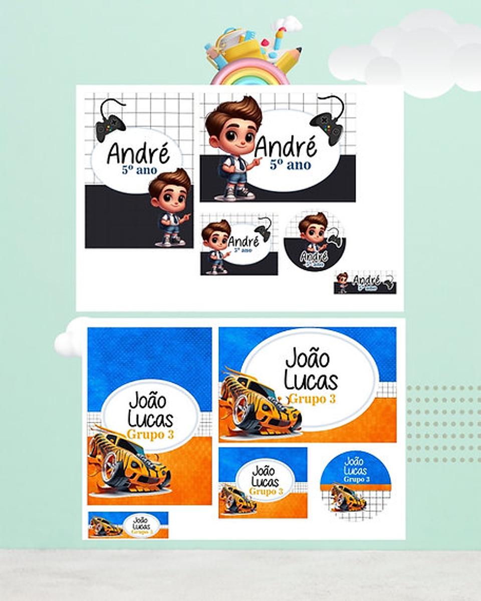 Arquivo Etiquetas Volta as Aulas em Pdf  5