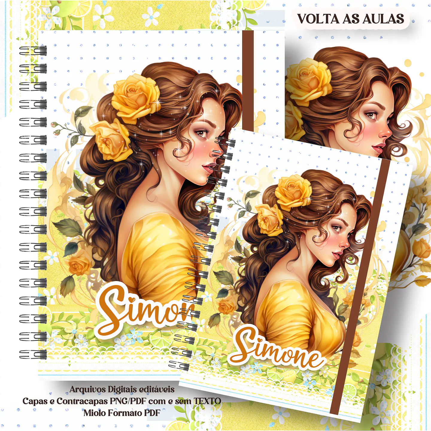 26 Artes para Cadernos Personagens Meninos e Meninas em Pdf 6