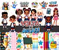 Kit Digital Volta as Aulas Mascotes 2024 Arquivos em Png  - Thumbnail 1