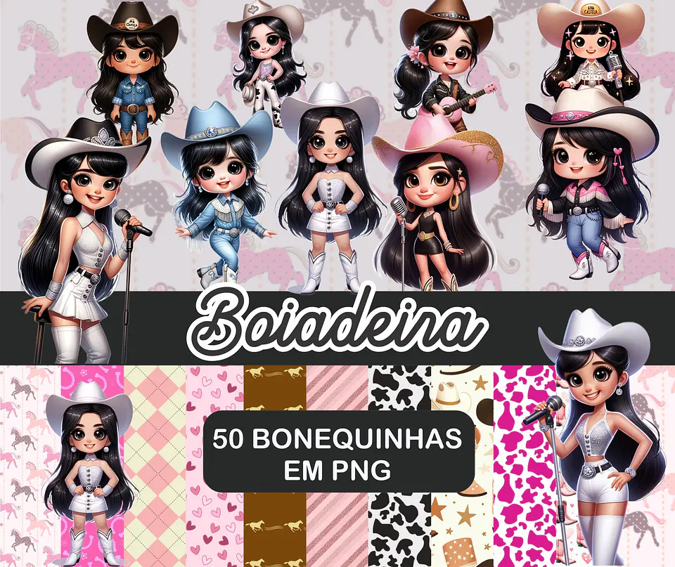 5 Artes para Capa Caderno Mais Kit Digital Ana Castela em Png 2