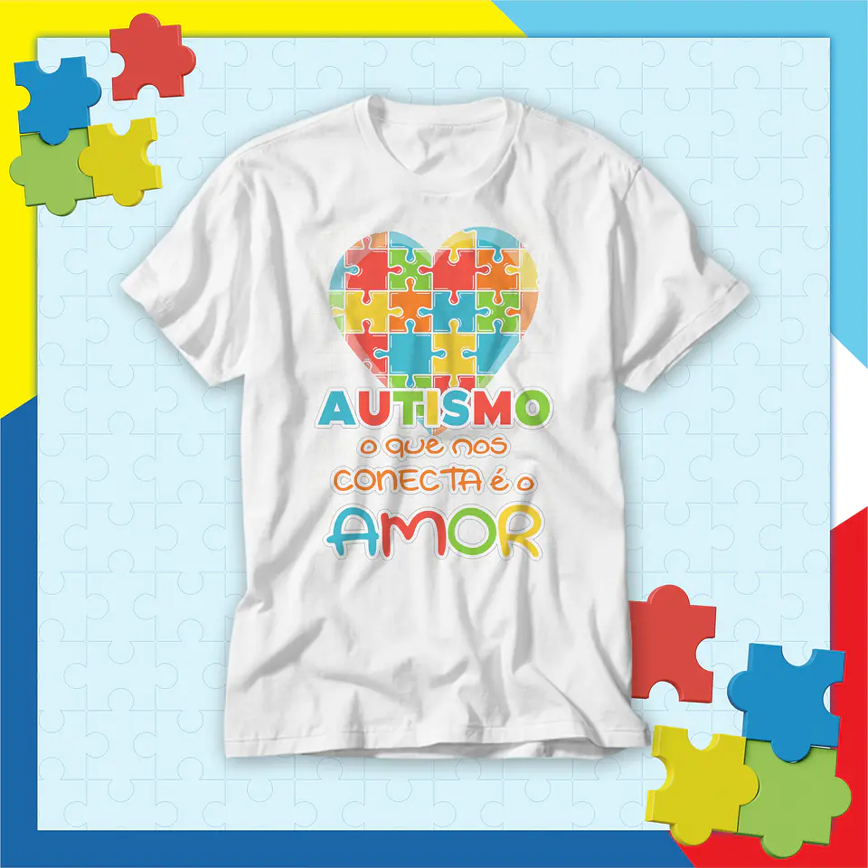 20 Artes para Camisa Autismo Arquivo Editavél  2