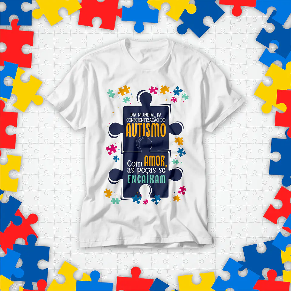 20 Artes para Camisa Autismo Arquivo Editavél  7