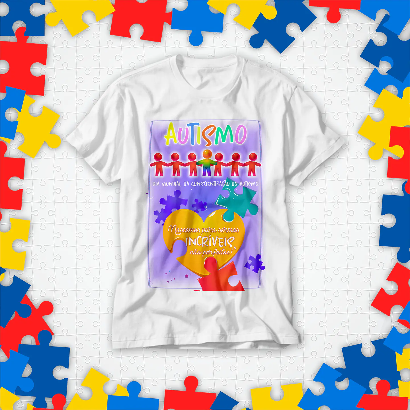 20 Artes para Camisa Autismo Arquivo Editavél  9
