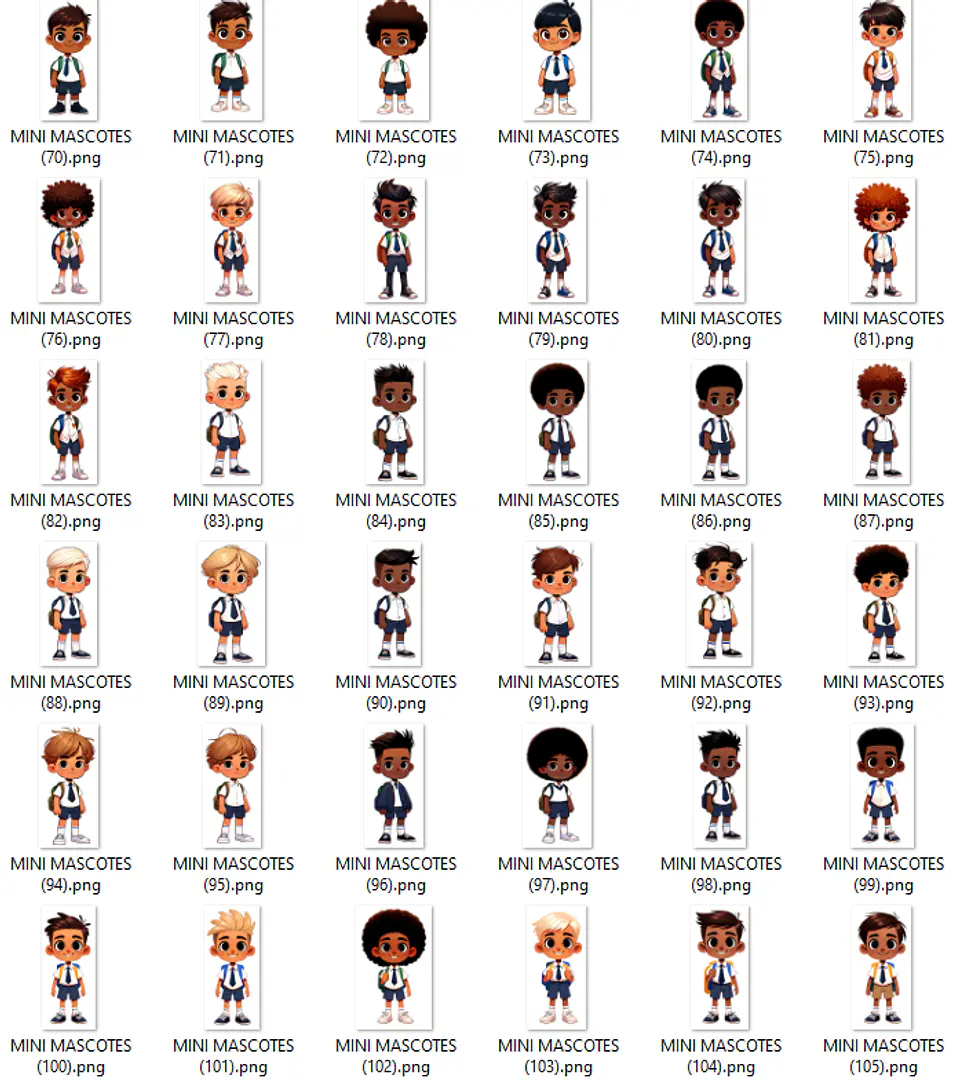 Kit Digital Volta as Aulas Mascotes 2024 Arquivos em Png  16