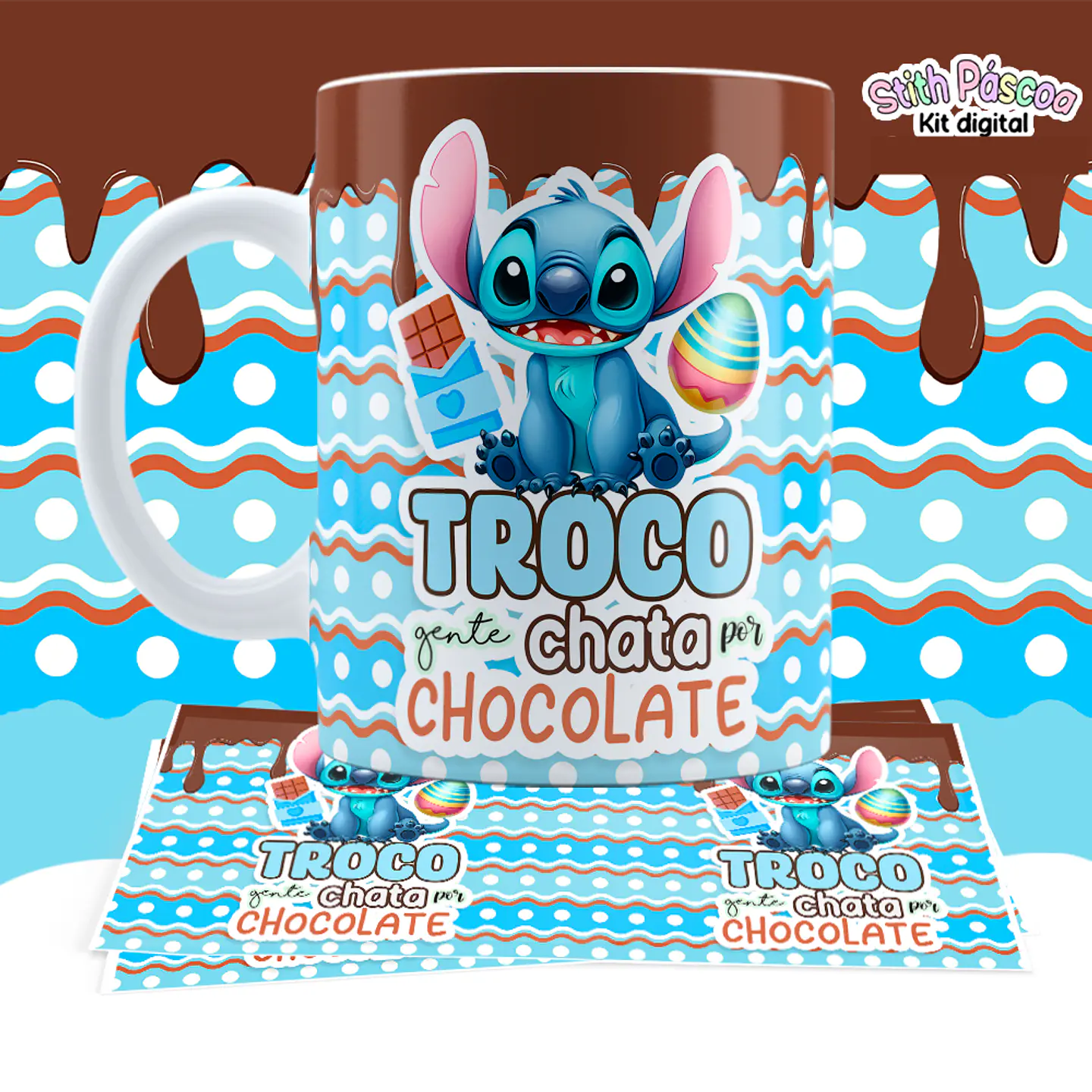 12 Artes para Caneca Pascoa Lilo e Stitch em Jpg 11