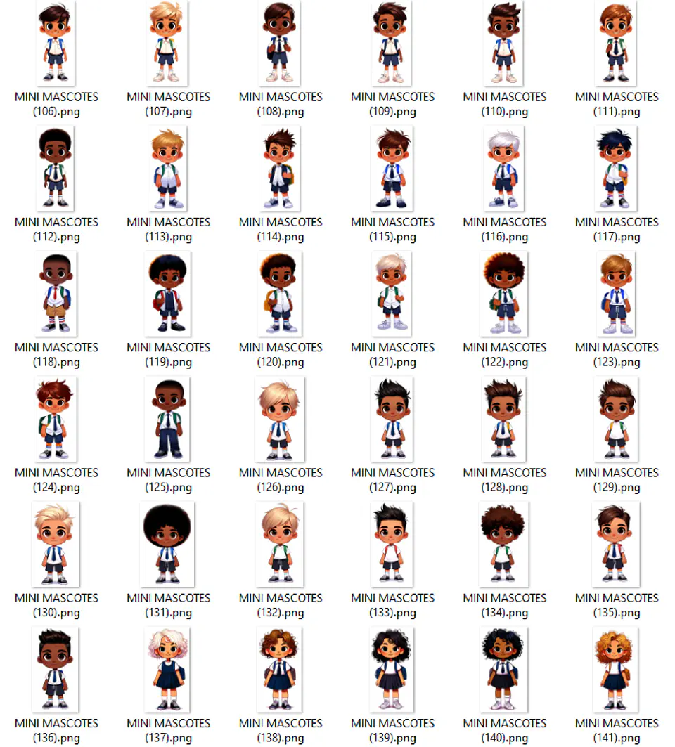Kit Digital Volta as Aulas Mascotes 2024 Arquivos em Png  17