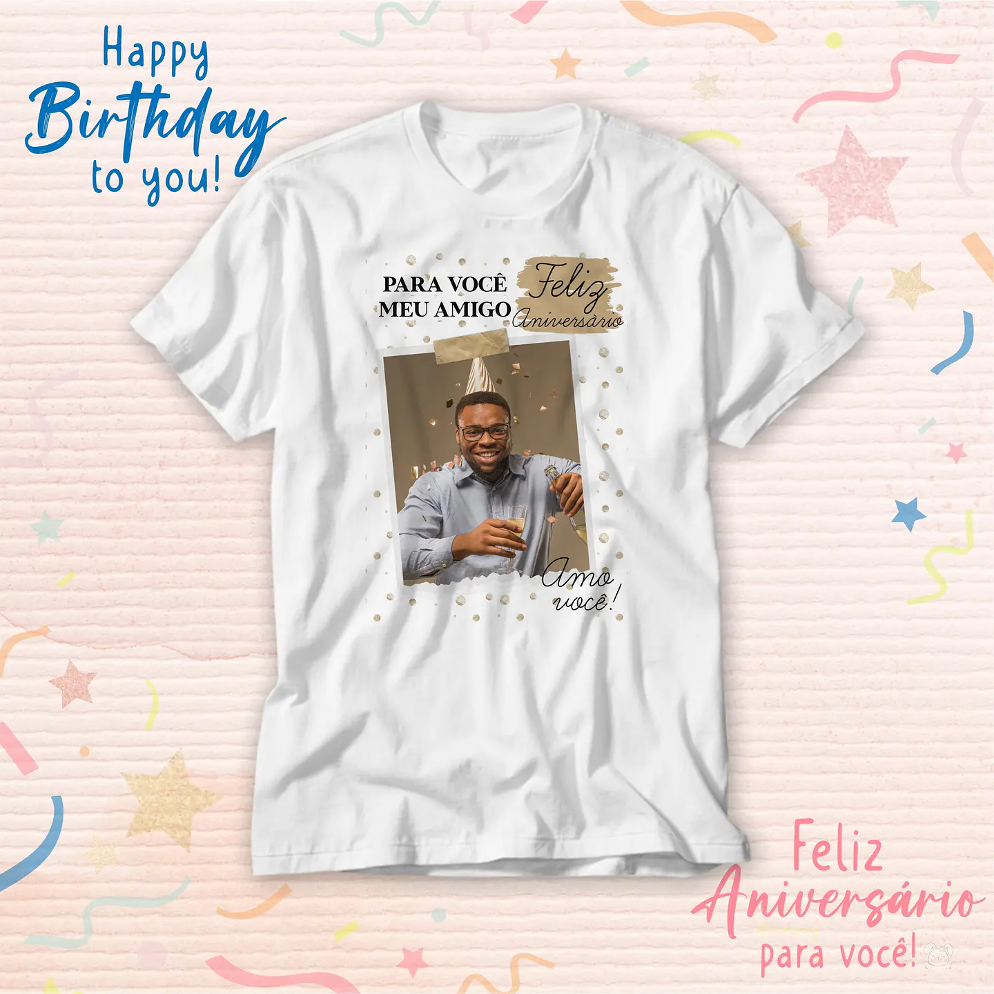 14 Artes para Camisa Fleiz Aniversário Arquivo Editavél 8