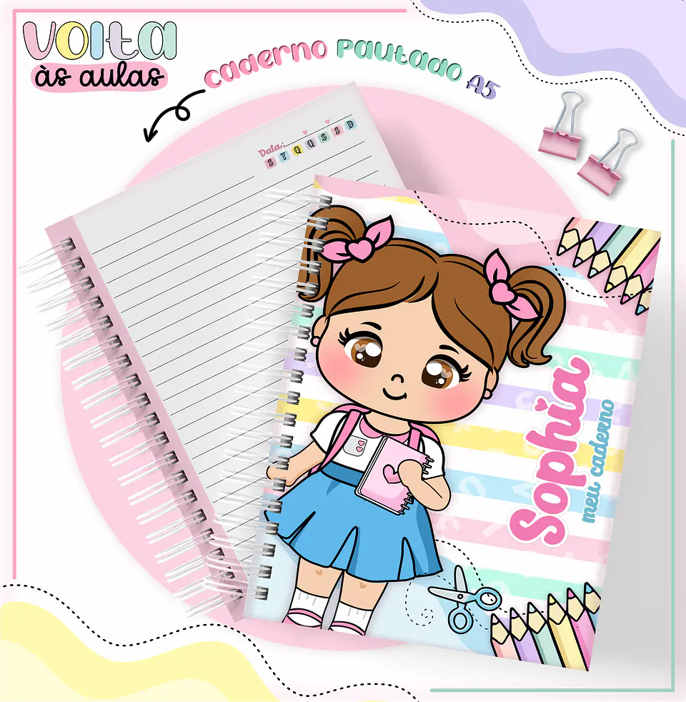 Arquivo para Encadernação e Sublimação Aluninhas em Pdf 5