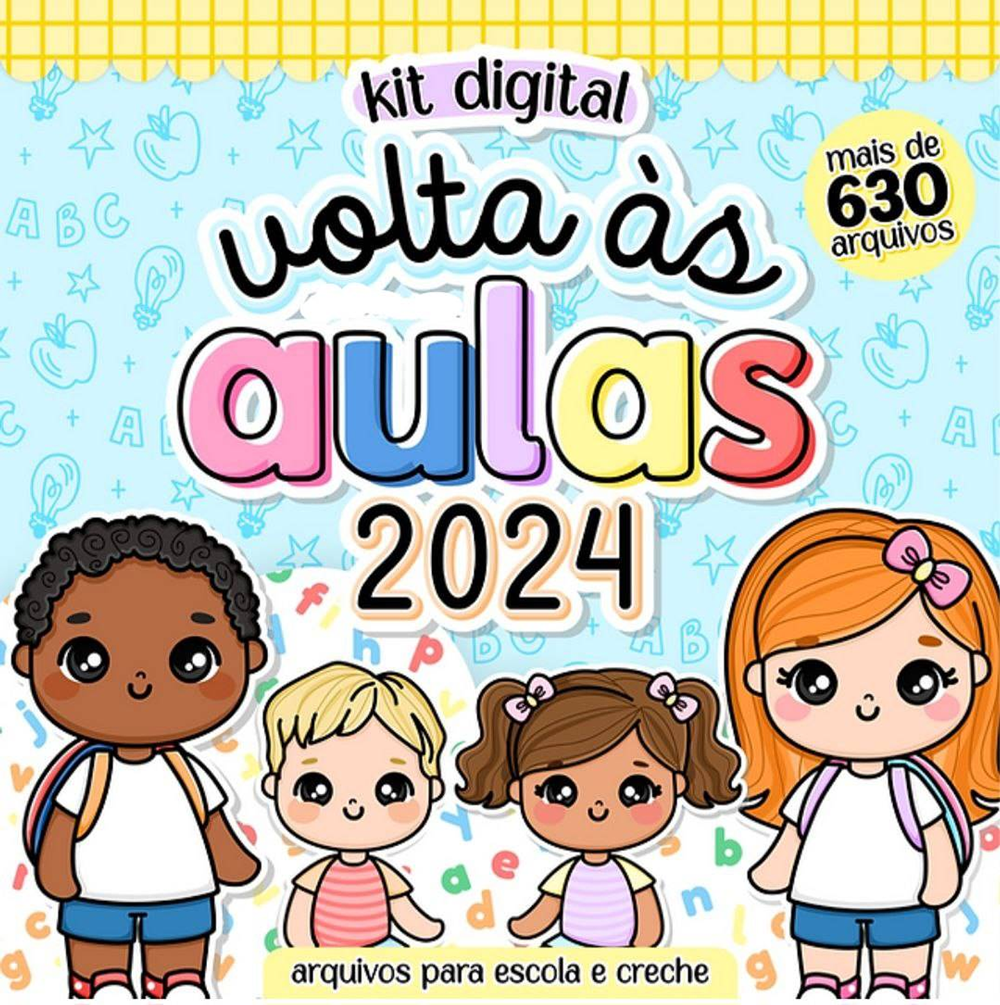 Kit Digital Volta as aulas Completo 2024 Arquivos em Png   1