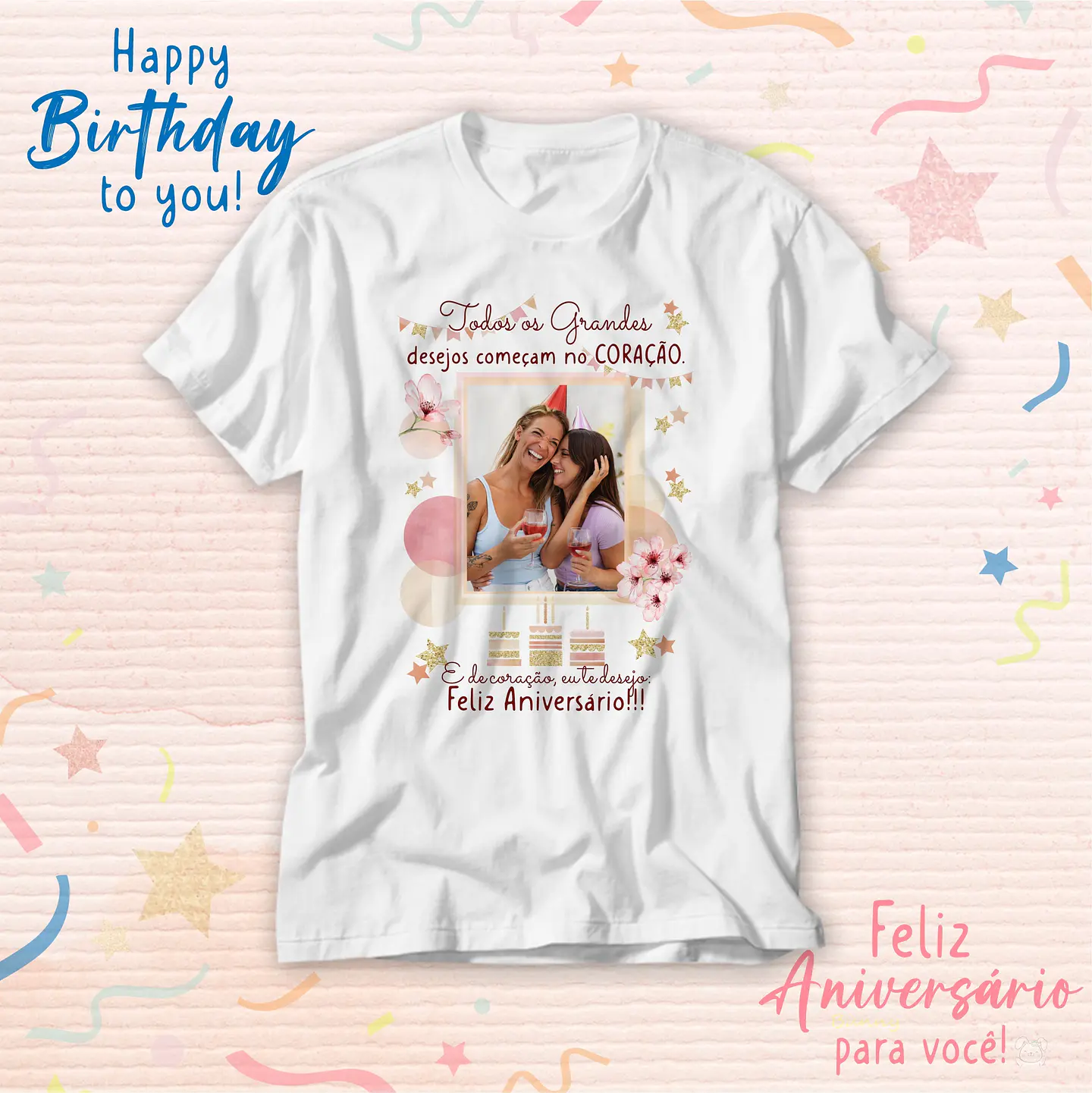 14 Artes para Camisa Fleiz Aniversário Arquivo Editavél 11