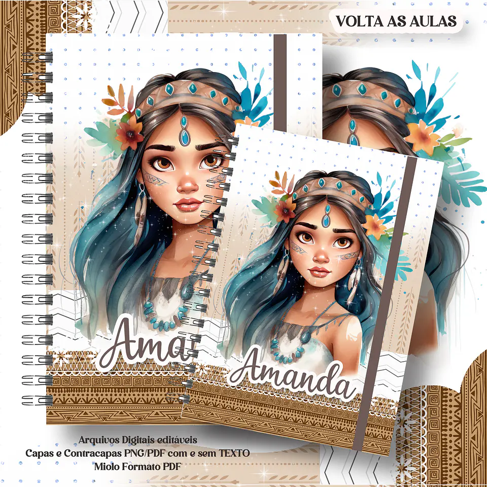 26 Artes para Cadernos Personagens Meninos e Meninas em Pdf 20