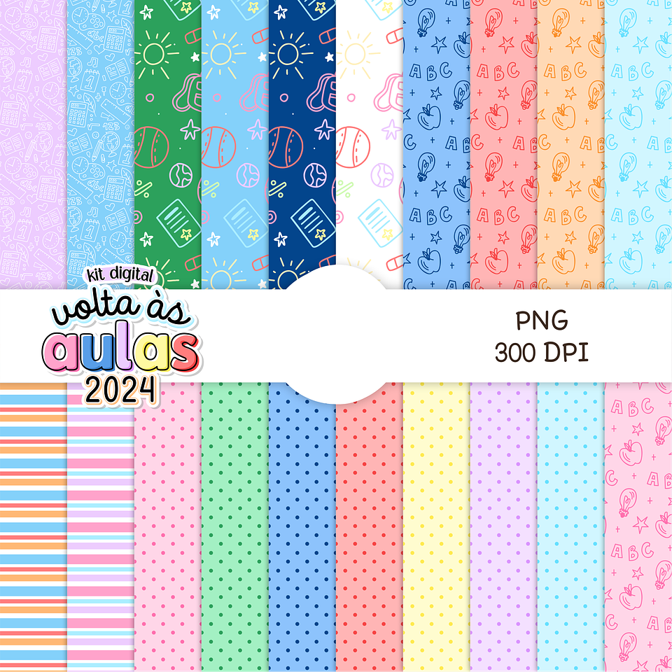 Kit Digital Volta as aulas Completo 2024 Arquivos em Png   6