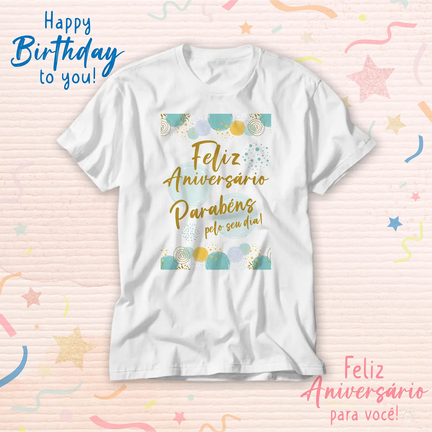 14 Artes para Camisa Fleiz Aniversário Arquivo Editavél 13