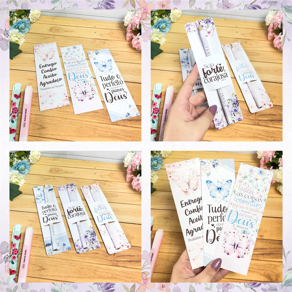 Kit Digital Frases Jardim Fé Religião Arquivos em Png 3