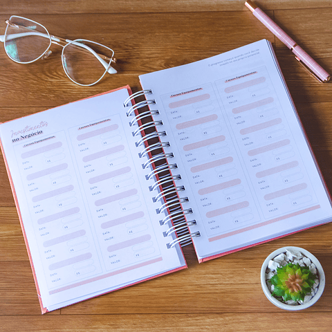 Arquivo Planner Agenda Empreendedora Artesã em Pdf