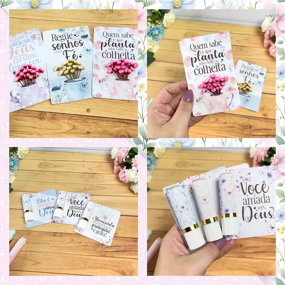 Kit Digital Frases Jardim Fé Religião Arquivos em Png 5