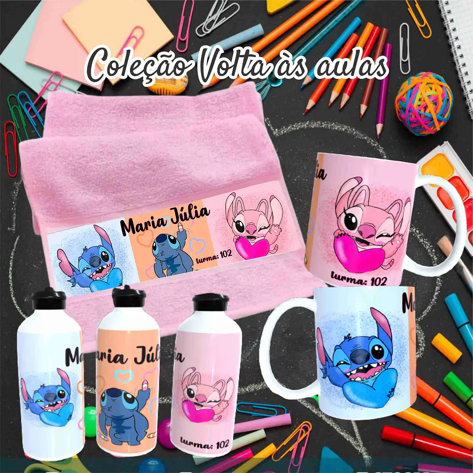 78 Artes para Caneca, Toalinha e Squezee Personagens Disney Volta as Aulas Arquivo Editavél  24