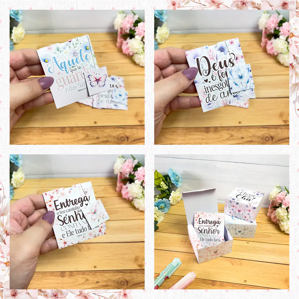 Kit Digital Frases Jardim Fé Religião Arquivos em Png 8