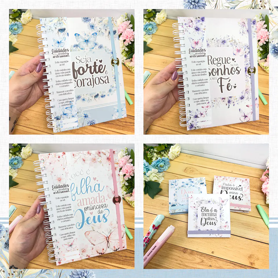 Kit Digital Frases Jardim Fé Religião Arquivos em Png 9