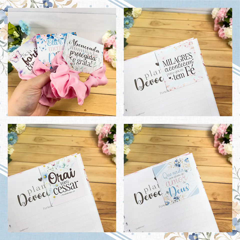 Kit Digital Frases Jardim Fé Religião Arquivos em Png 11