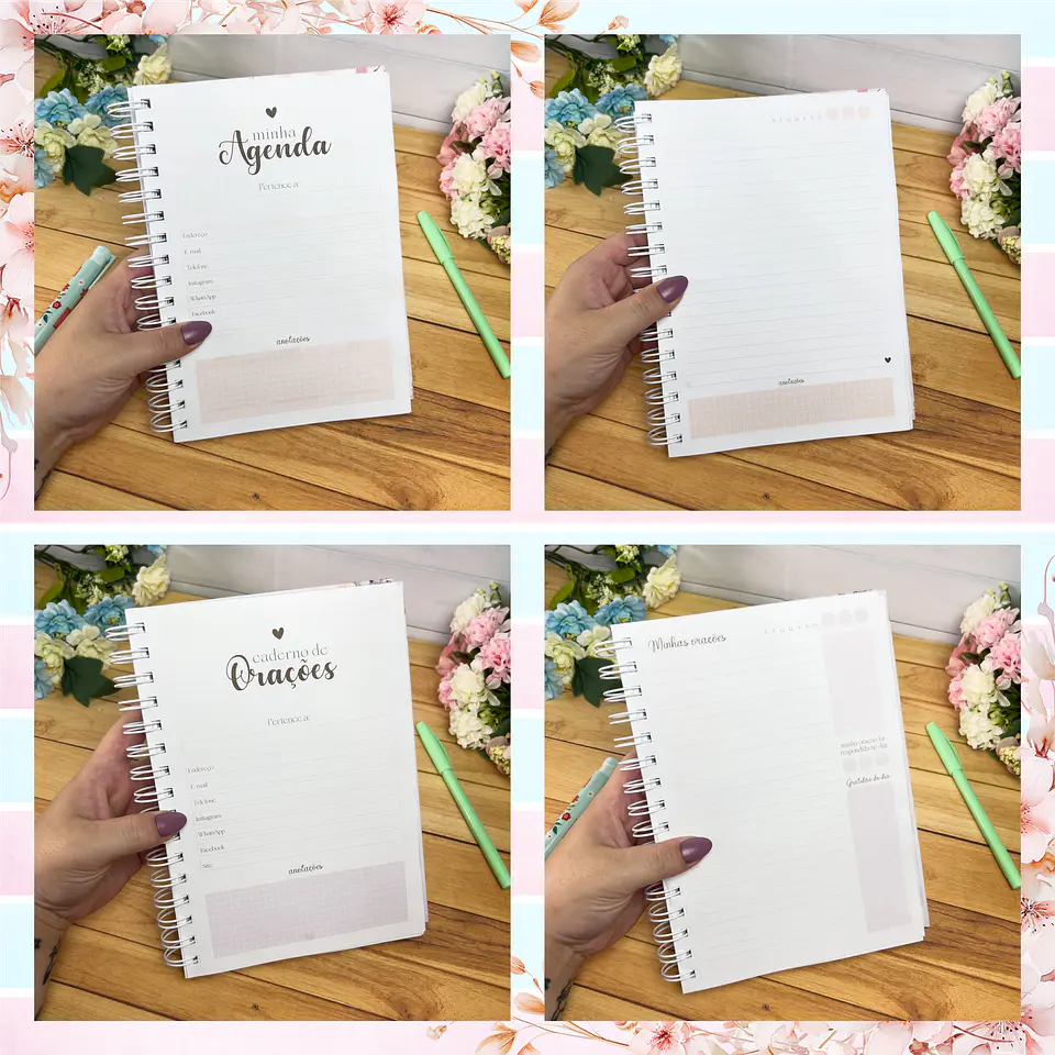 Kit Digital Frases Jardim Fé Religião Arquivos em Png 12