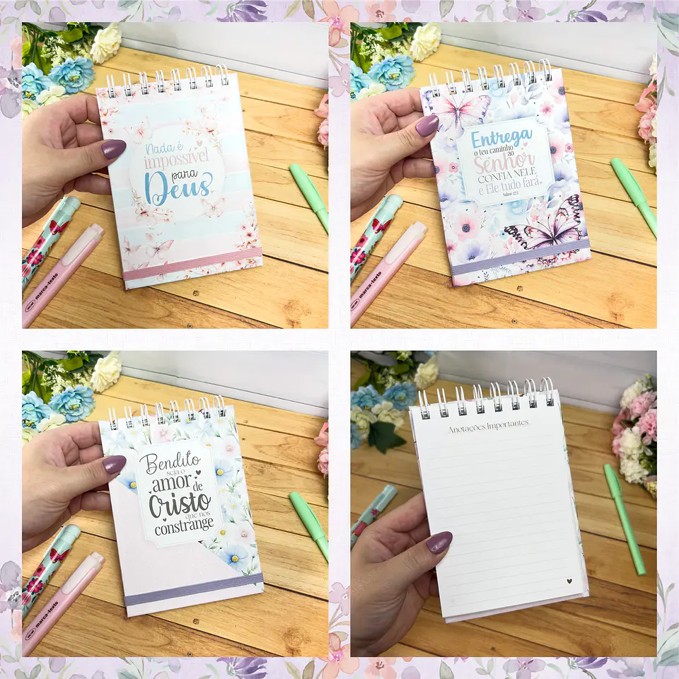 Kit Digital Frases Jardim Fé Religião Arquivos em Png 15