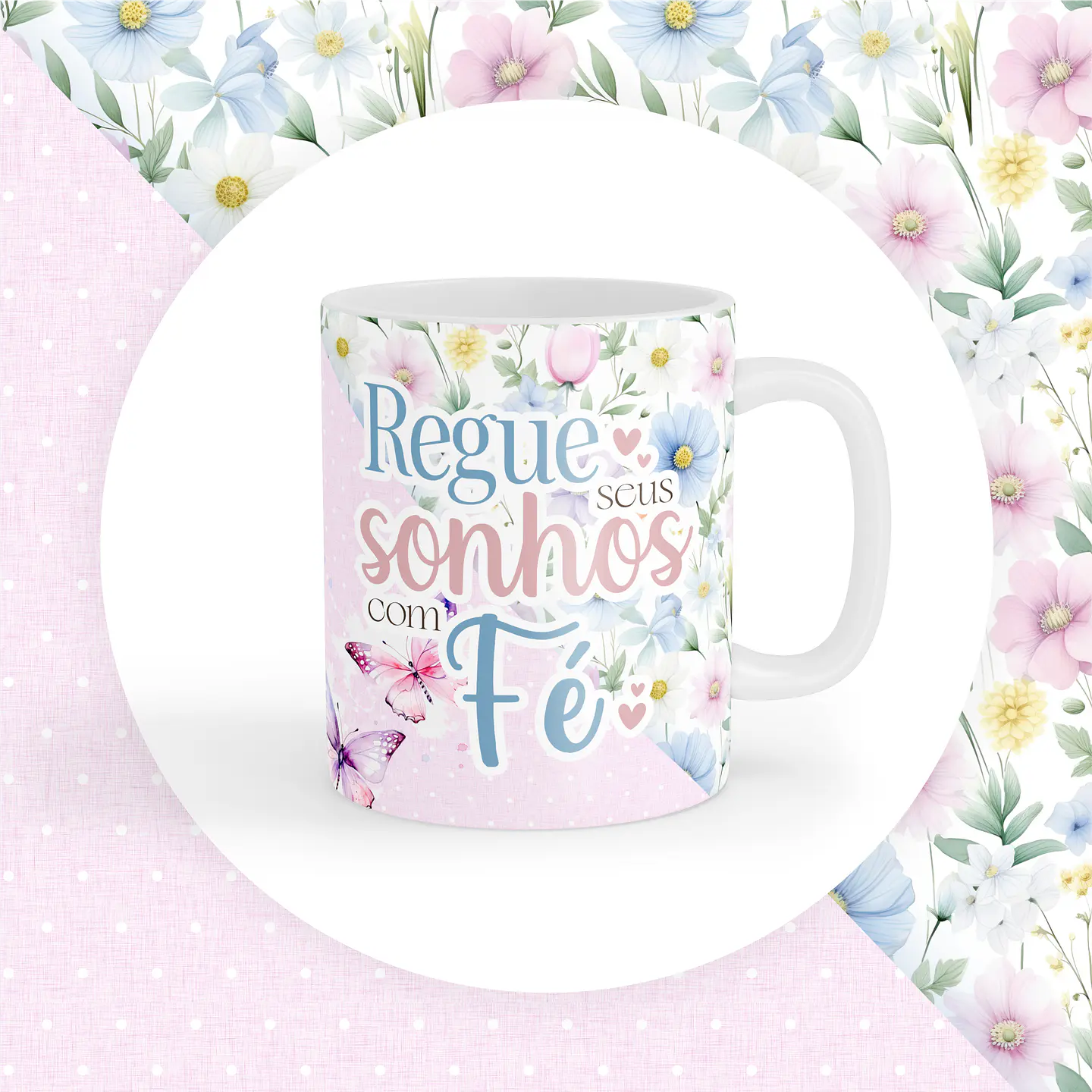 Kit Digital Frases Jardim Fé Religião Arquivos em Png 19