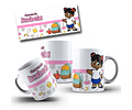 7 Artes para Caneca Mascotinhas Meninas Volta as Aulas Arquivo Editavél 