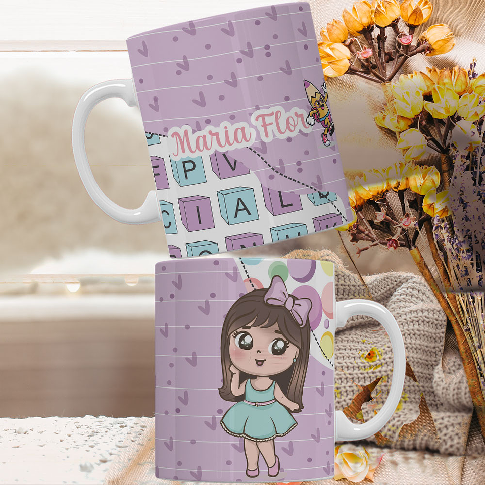 10 Artes para Caneca Volta as Aulas Arquivo Editavél  5