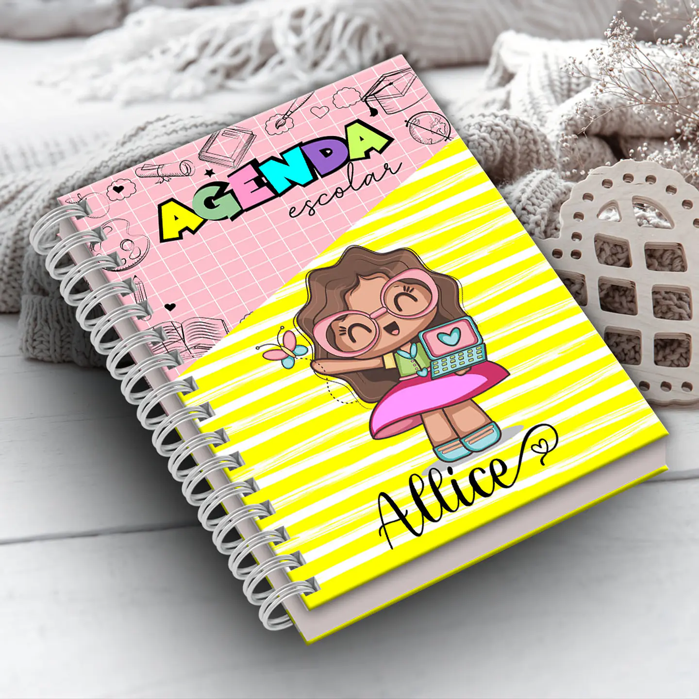 10 Artes para Capas Agendas Volta as Aulas Arquivo Editável  5
