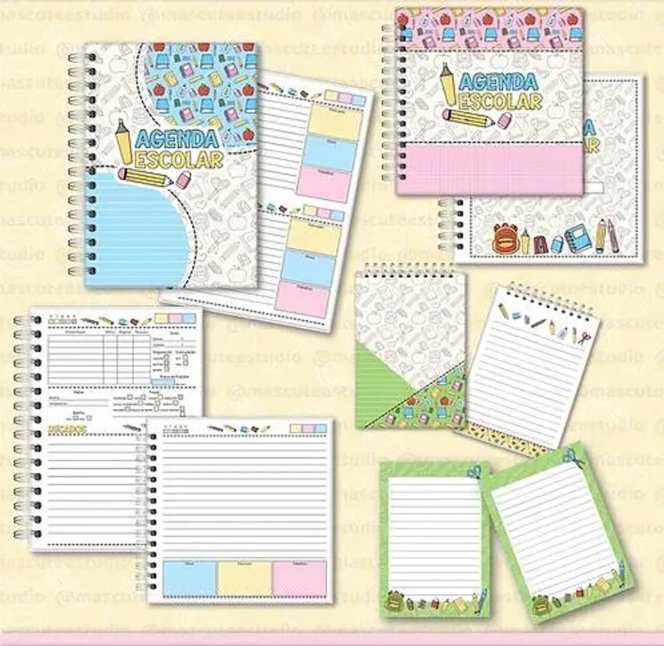 Combo Agendas Mais Kit digital Volta as Aulas Arquivo em Pdf   11