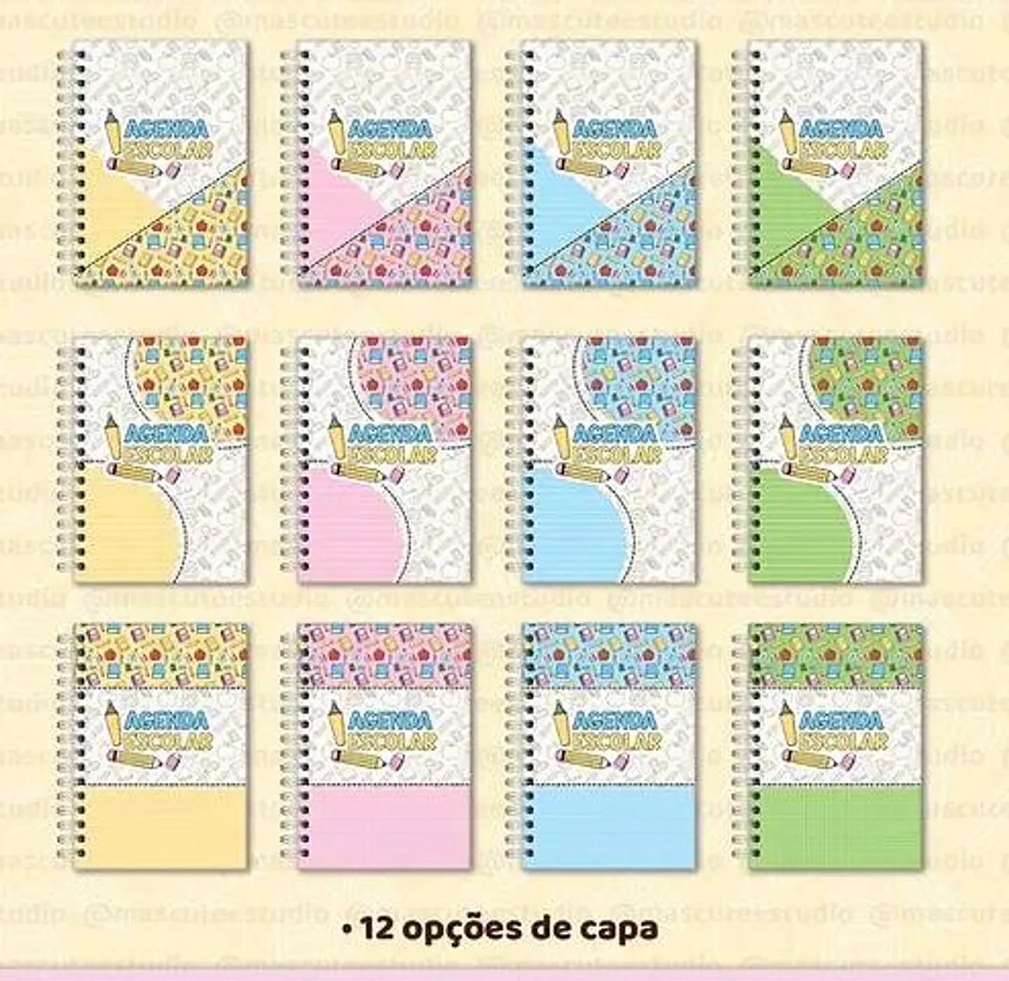 Combo Agendas Mais Kit digital Volta as Aulas Arquivo em Pdf   13