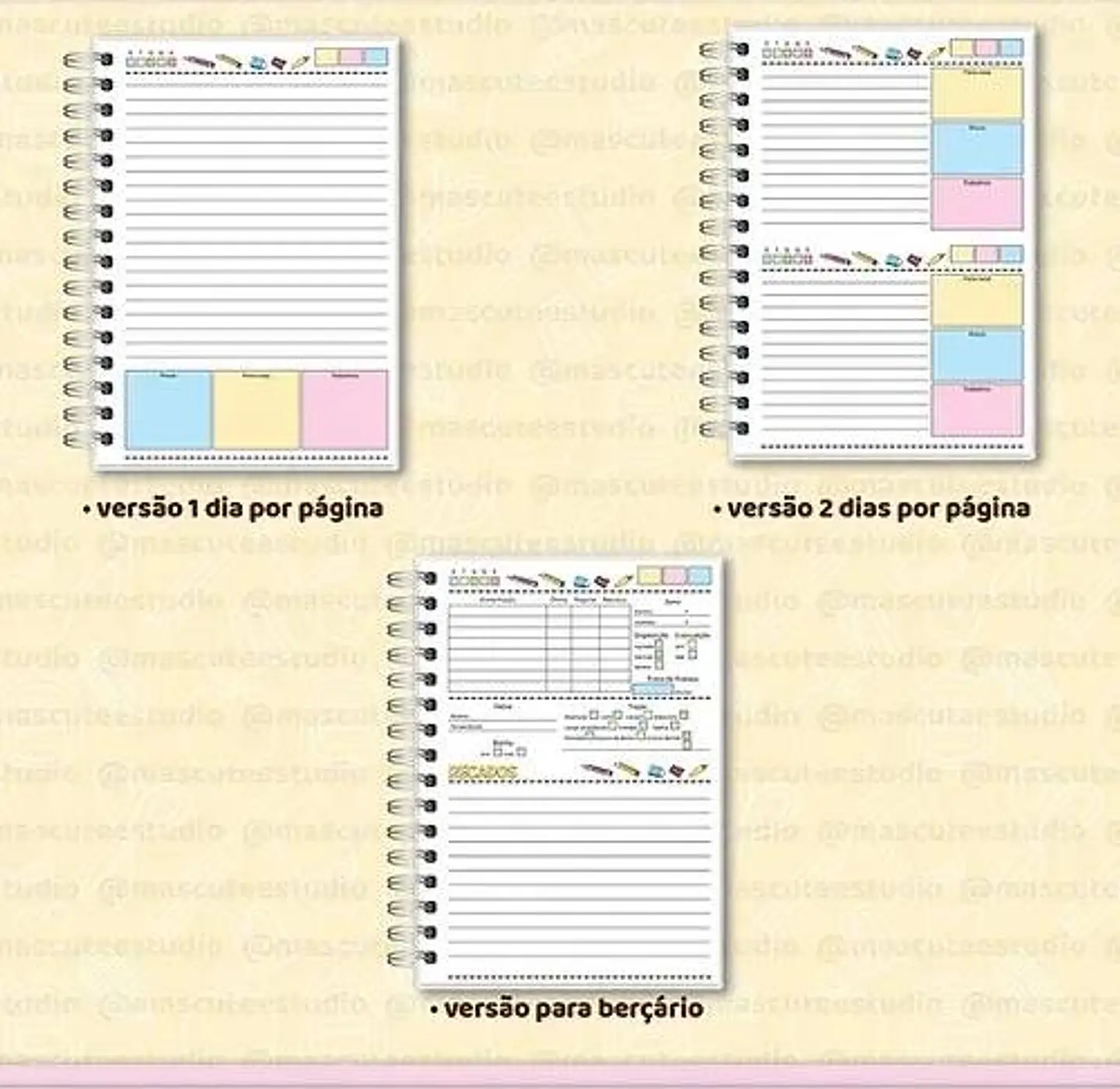 Combo Agendas Mais Kit digital Volta as Aulas Arquivo em Pdf   15