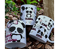 4 Artes para Caneca Panda Sarcástico Arquivo Editável