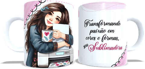 4 Artes para Caneca Sublimadora Arquivo em Jpg